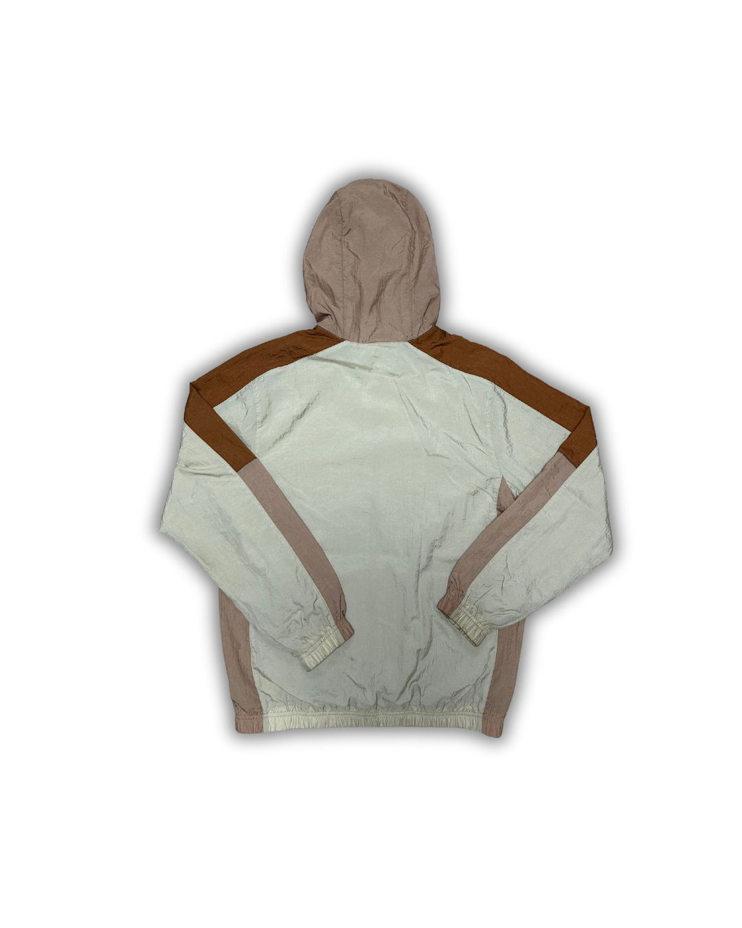 Nike Heritage Hooded Windbreaker Jacket – Beige and Brown
