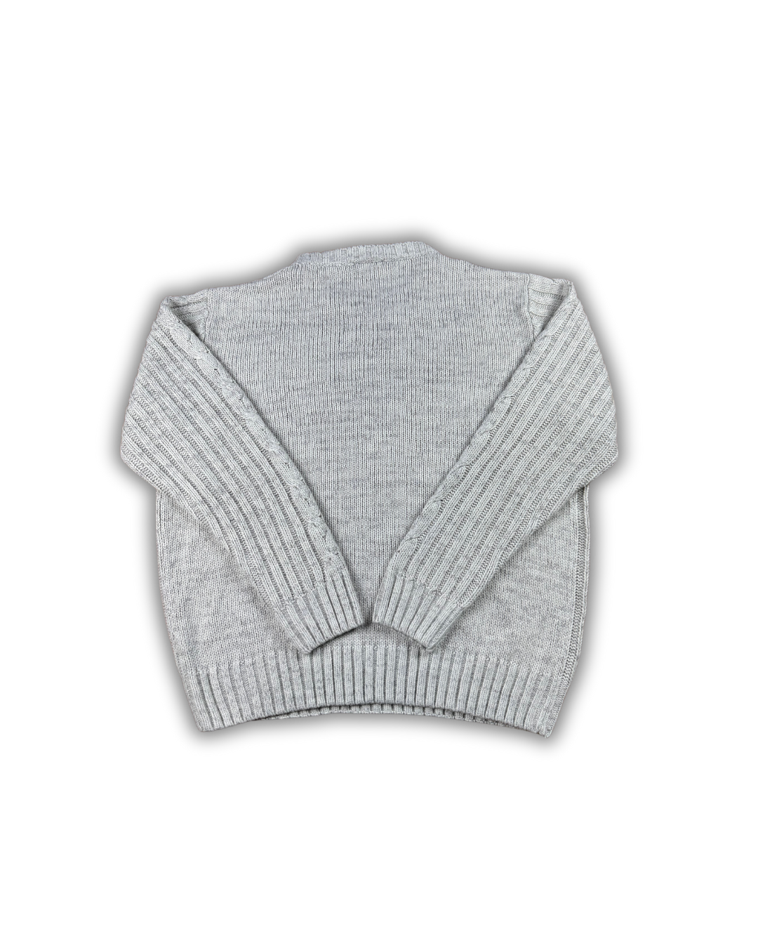 Lacoste Grey Cable Knit Sweater