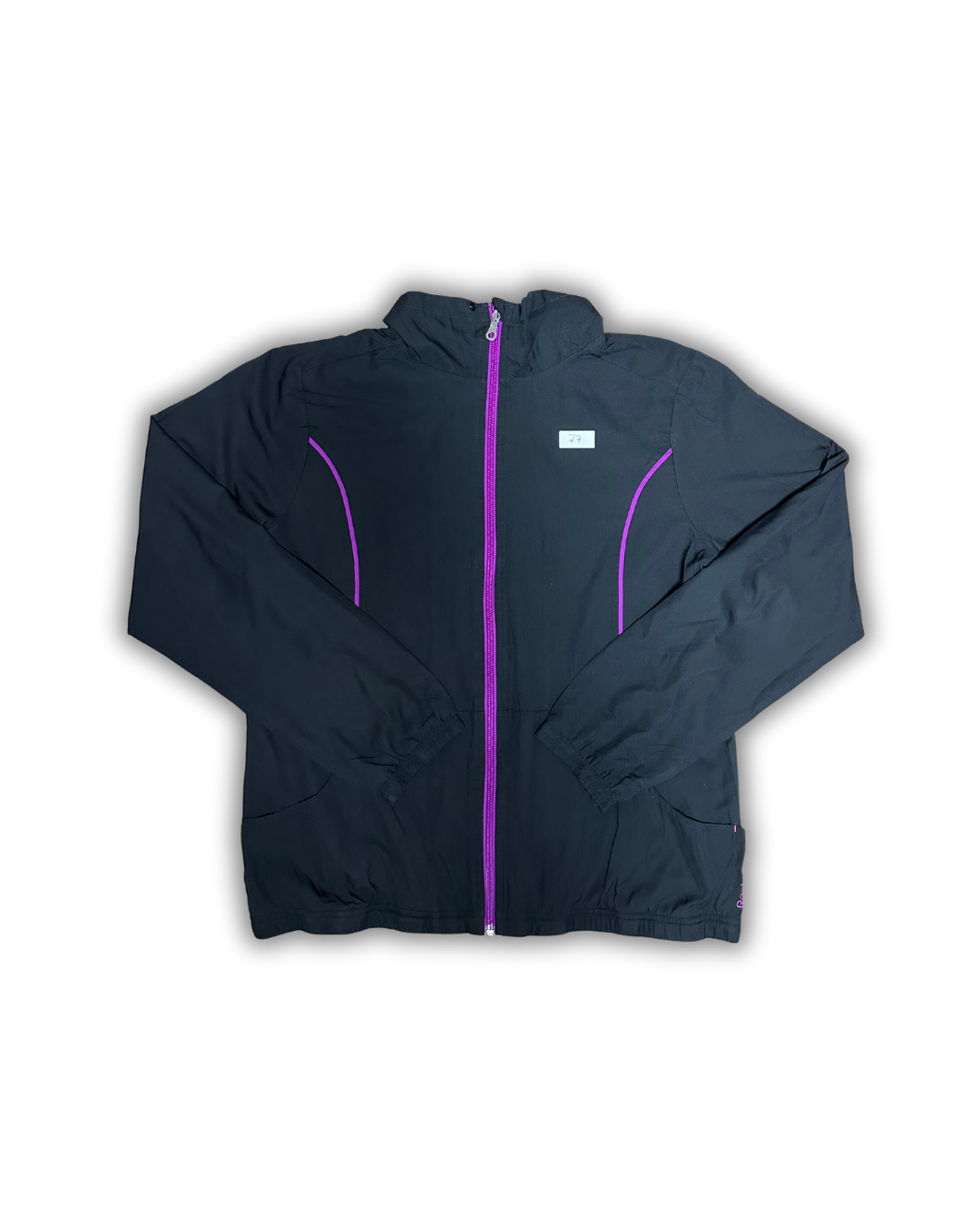 Reebok Lightweight Windbreaker Jacket – Black & Purple