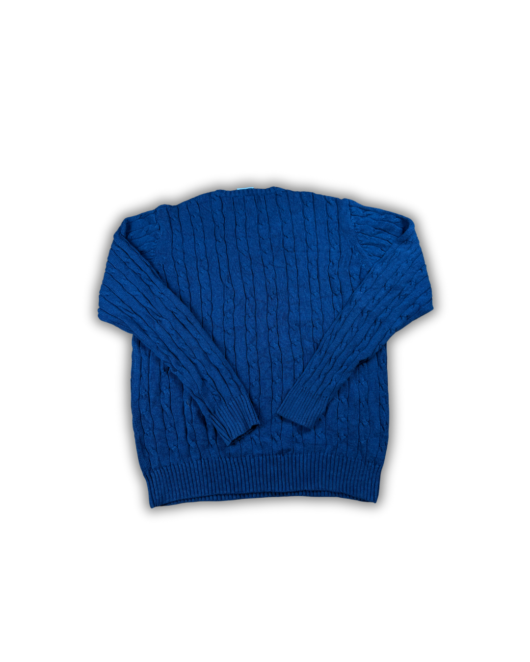 Lacoste Royal Blue Cable Knit Sweater