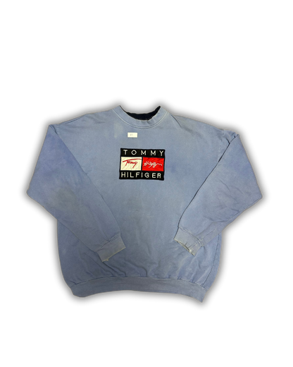 Vintage Tommy Hilfiger Crewneck Sweatshirt – Faded Blue