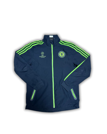 Chelsea FC UEFA Champions League Track Jacket – Navy & Neon