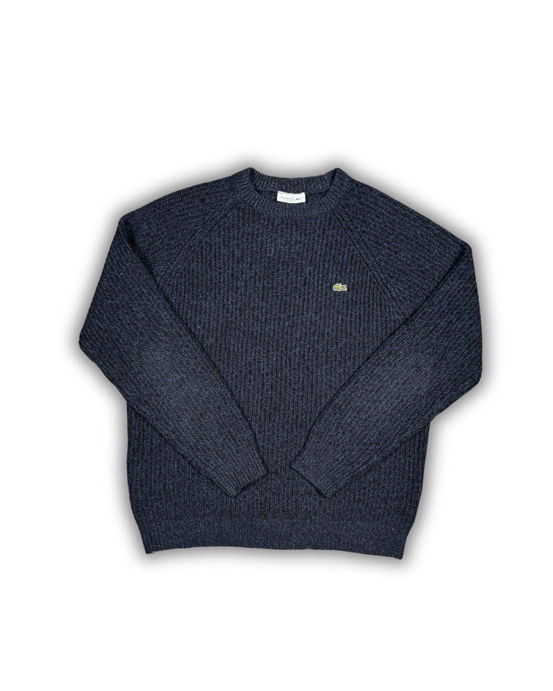 Vintage Lacoste Wool Knit Sweater – Navy Blue