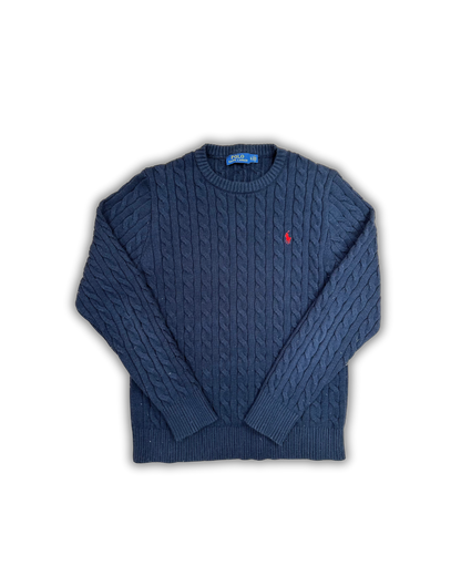 Ralph Lauren Polo Cable Knit Sweater – Navy