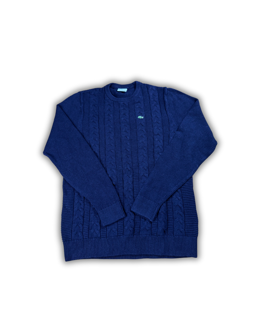 Lacoste Deep Navy Cable Knit Sweater
