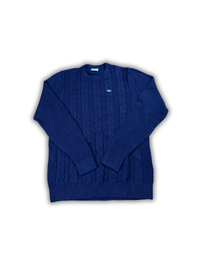 Lacoste Deep Navy Cable Knit Sweater