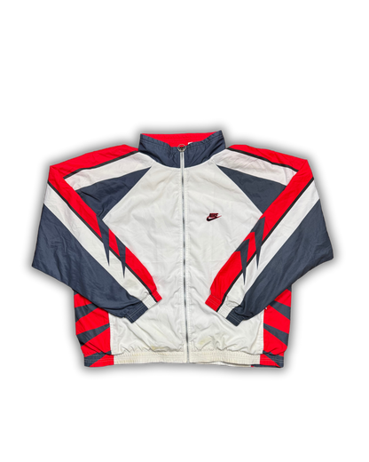 Vintage Nike International Windbreaker Jacket - Red, White & Navy (90s Style)