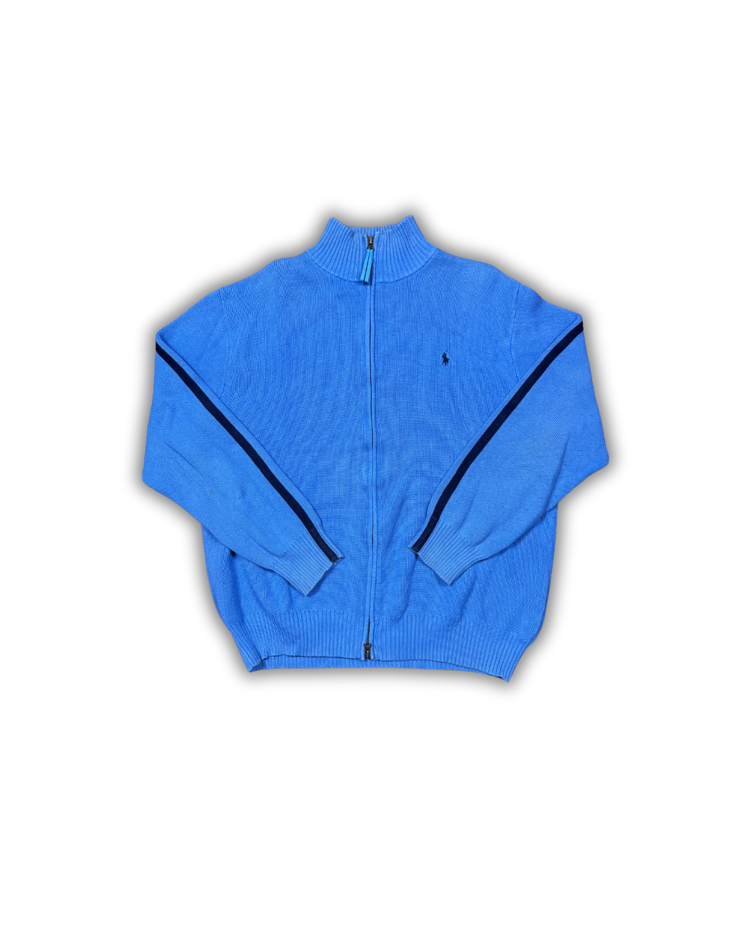 Ralph Lauren Sky Blue Zip-Up Knit