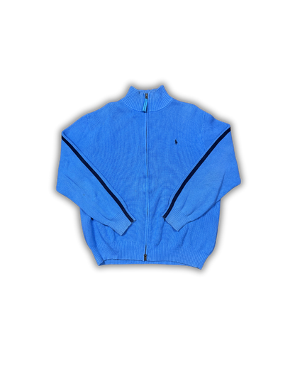 Ralph Lauren Sky Blue Zip-Up Knit