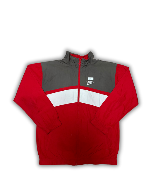 Vintage Nike Red & Grey Colorblock Windbreaker Jacket