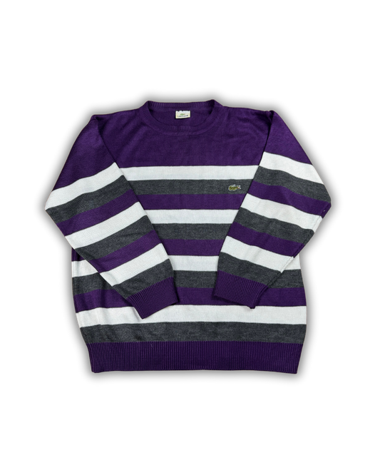 Vintage Lacoste Striped Knit Sweater