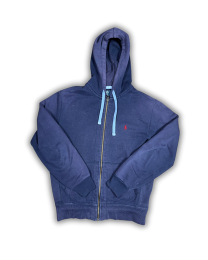 Vintage Polo Ralph Lauren Full-Zip Hoodie – Navy Blue
