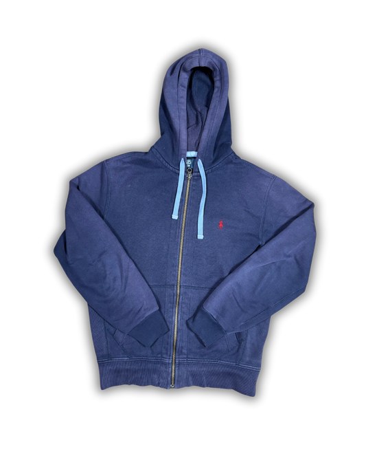Vintage Polo Ralph Lauren Full-Zip Hoodie – Navy Blue