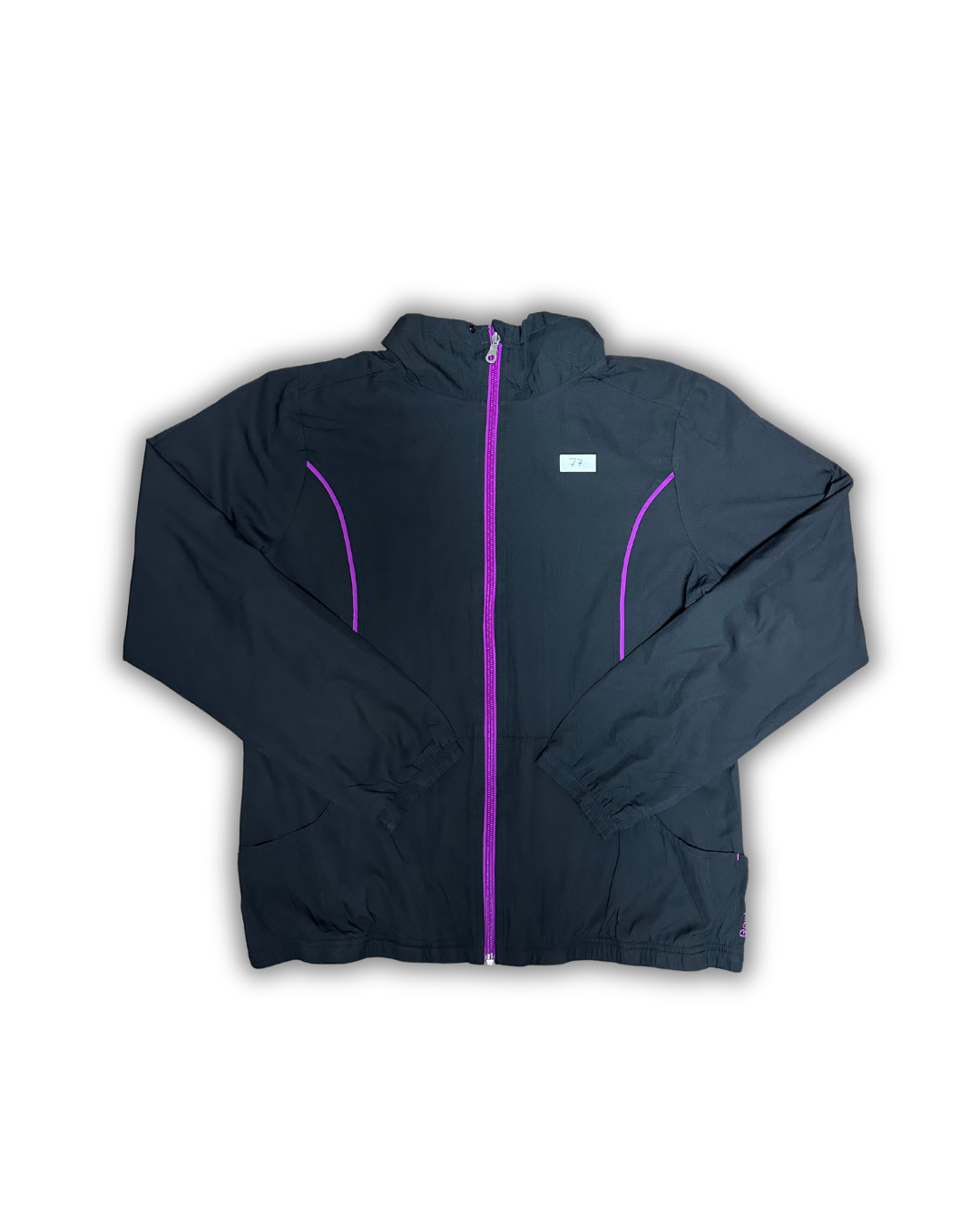 Reebok Lightweight Windbreaker Jacket – Black & Purple