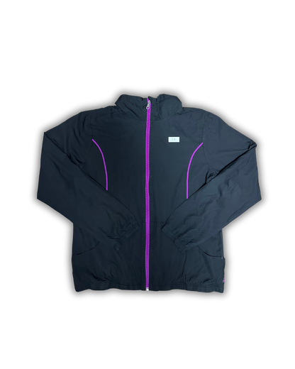 Reebok Lightweight Windbreaker Jacket – Black & Purple