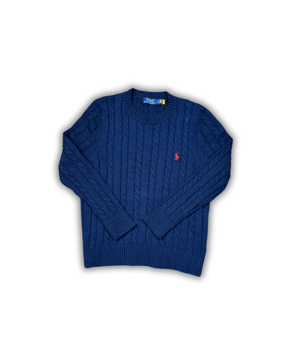 Ralph Lauren Navy Cable Knit Sweater