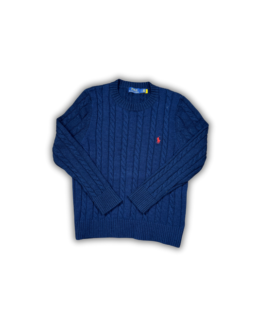 Ralph Lauren Navy Cable Knit Sweater