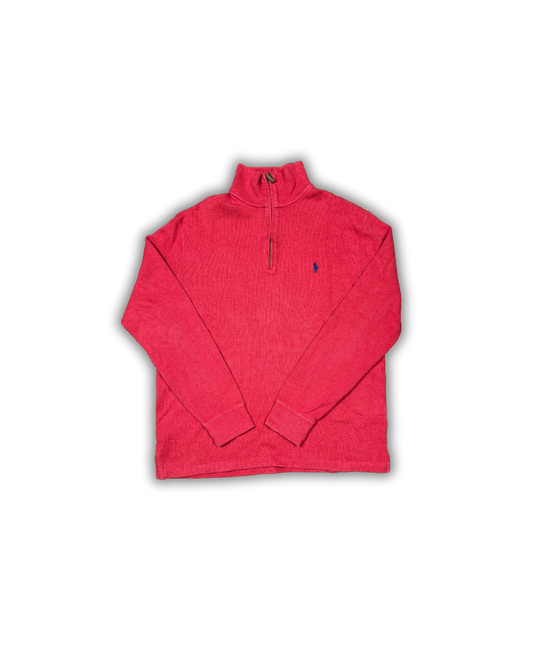 Ralph Lauren Red 1/4 Zip Sweater