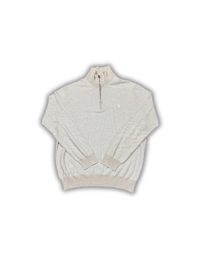 Ralph Lauren Cream 1/4 Zip Sweater