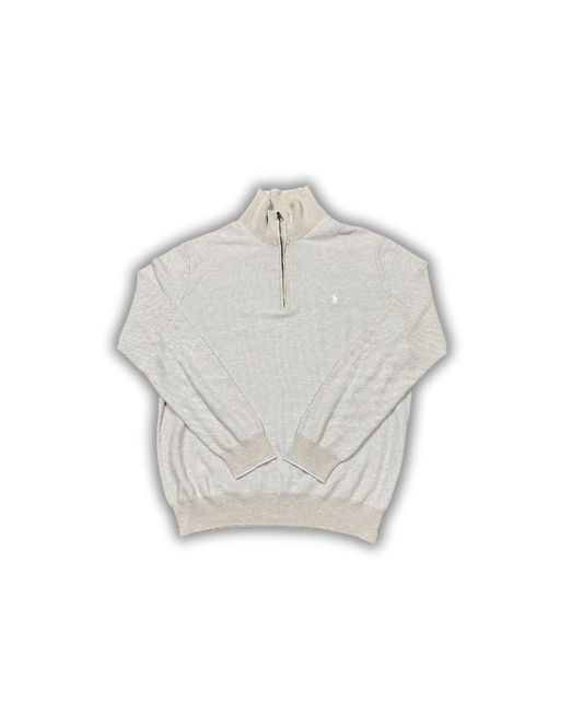 Ralph Lauren Cream 1/4 Zip Sweater