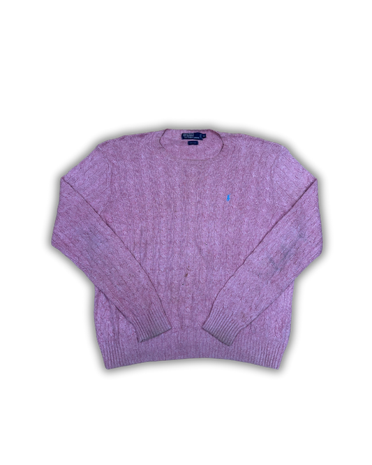 Ralph Lauren Cable Knit Sweater – Heather Pink