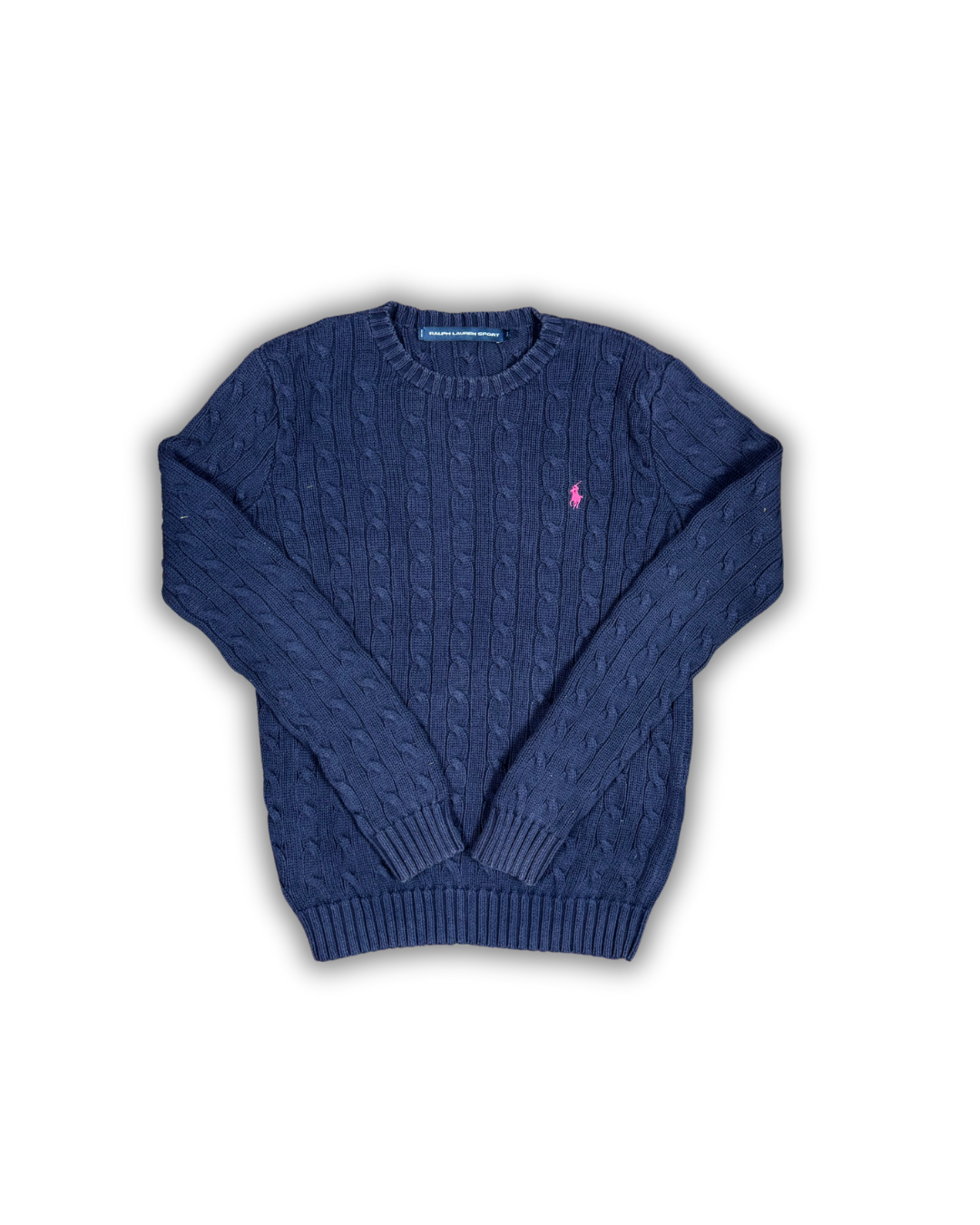 Ralph Lauren Navy Cable Knit Sweater