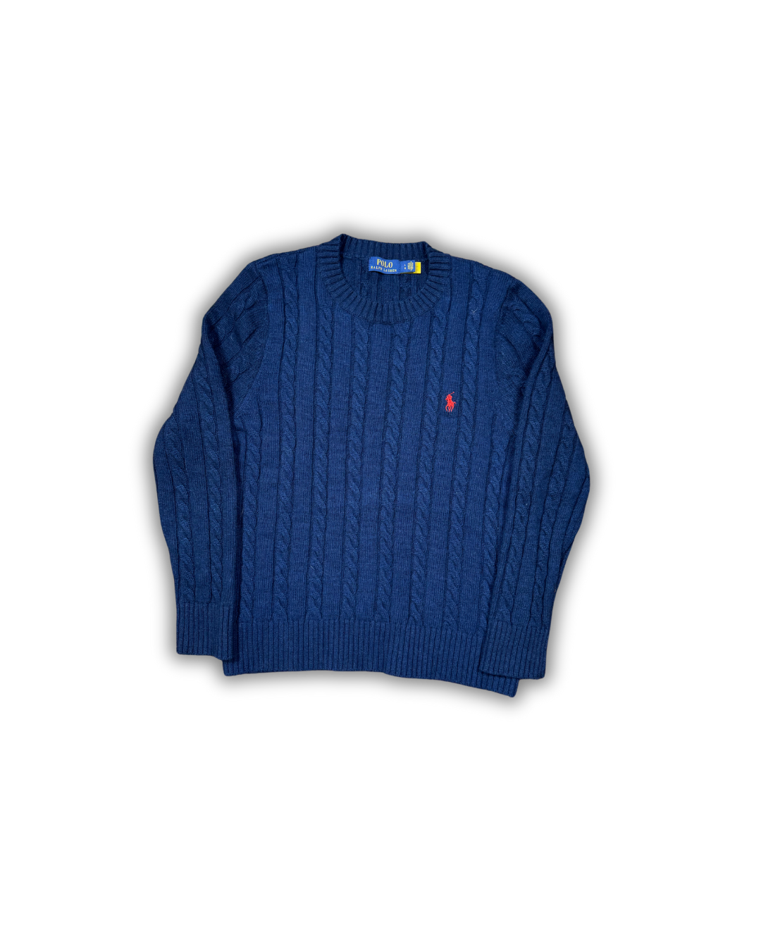 Ralph Lauren Navy Cable Knit Sweater