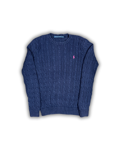 Ralph Lauren Navy Cable Knit Sweater