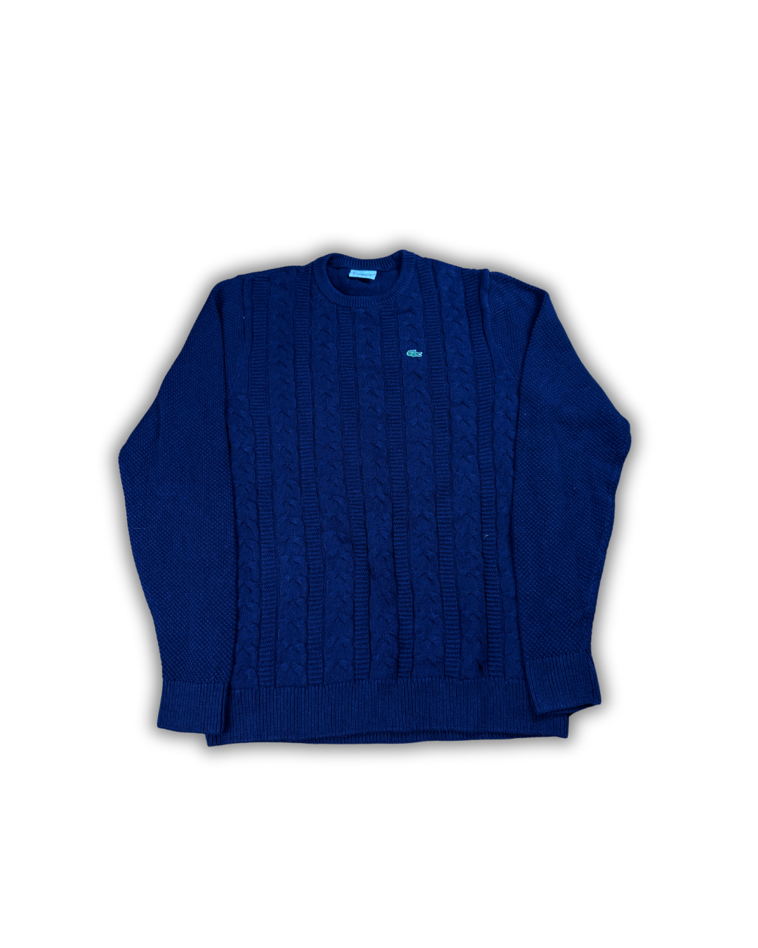 Lacoste Deep Navy Cable Knit Sweater