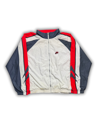 Vintage Nike International Windbreaker Jacket - Red, White & Navy (90s Style)