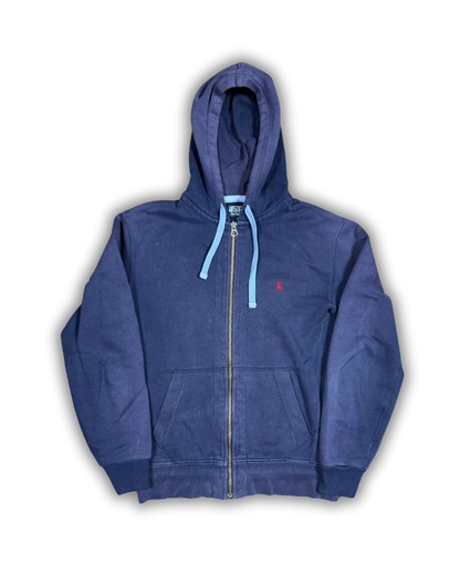 Vintage Polo Ralph Lauren Full-Zip Hoodie – Navy Blue