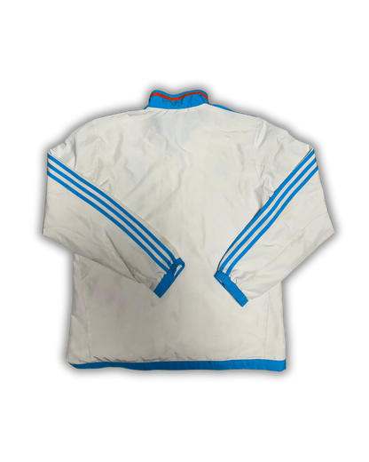 Olympique de Marseille Adidas Track Jacket – White & Blue