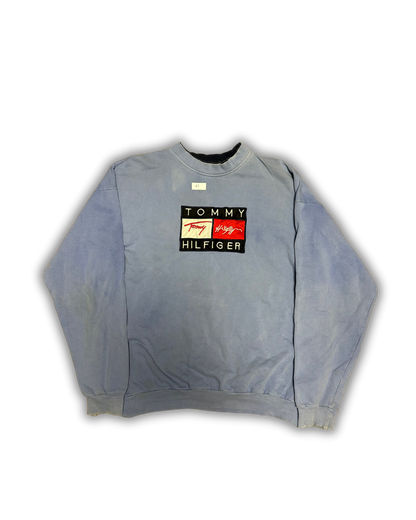 Vintage Tommy Hilfiger Crewneck Sweatshirt – Faded Blue
