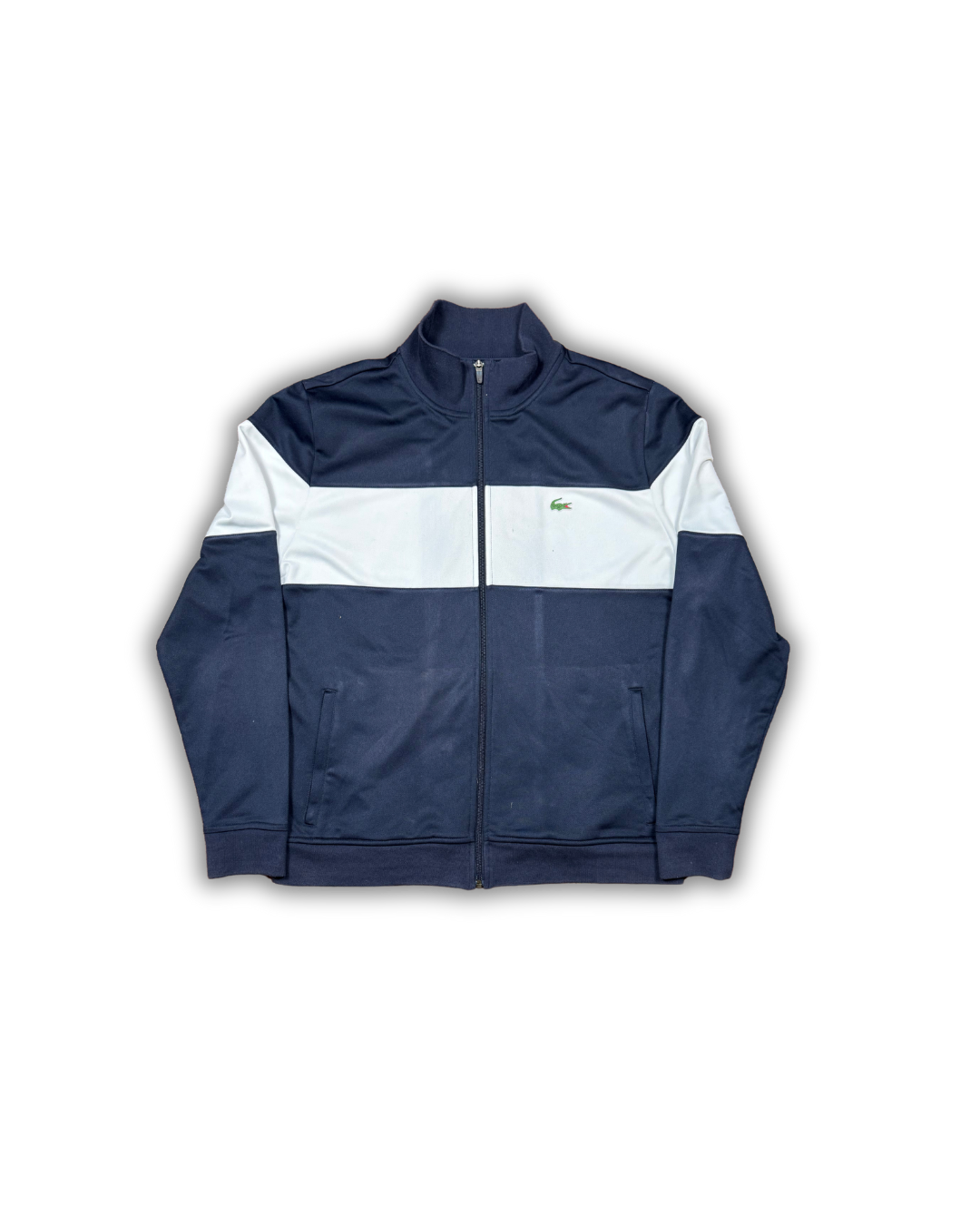 Lacoste Navy & White Track Jacket