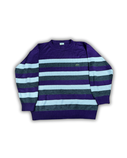 Vintage Lacoste Striped Knit Sweater