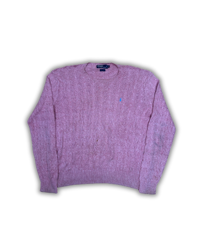 Ralph Lauren Cable Knit Sweater – Heather Pink