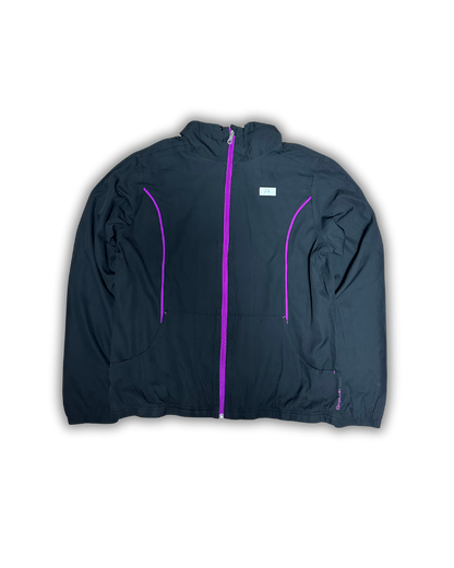 Reebok Lightweight Windbreaker Jacket – Black & Purple