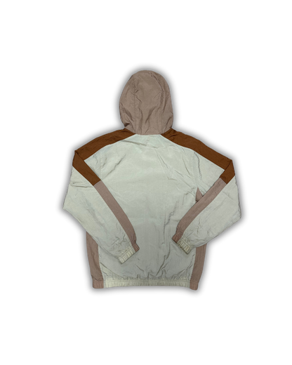 Nike Heritage Hooded Windbreaker Jacket – Beige and Brown