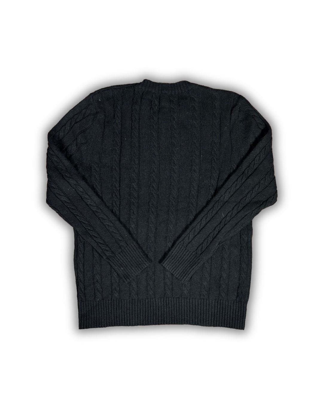 Vintage Polo Ralph Lauren Cable Knit Sweater – Black