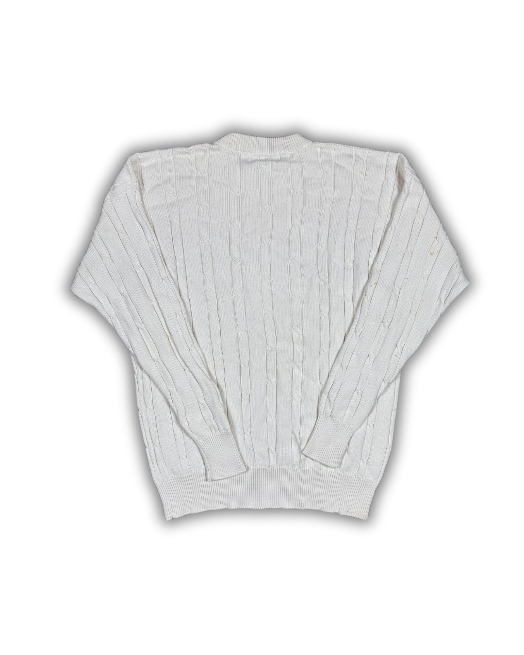 Vintage Polo Ralph Lauren Cable Knit Sweater – Cream White