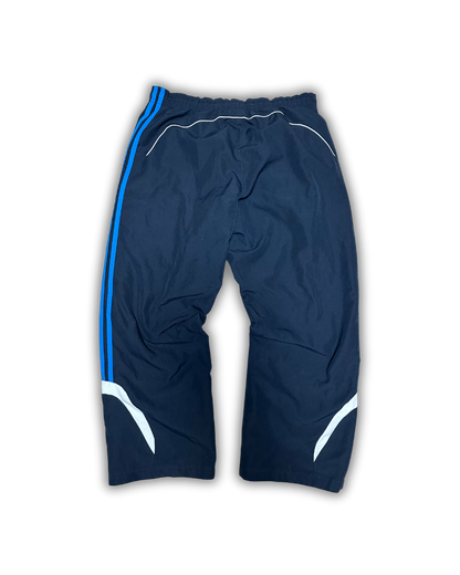 Adidas Three-Stripe Track Pants – Navy & Blue