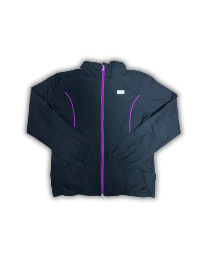 Reebok Lightweight Windbreaker Jacket – Black & Purple