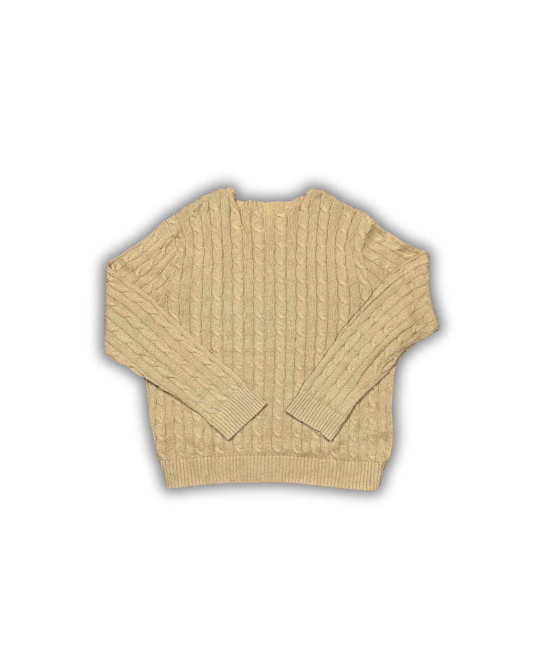 Ralph Lauren Beige Cable Knit Sweater