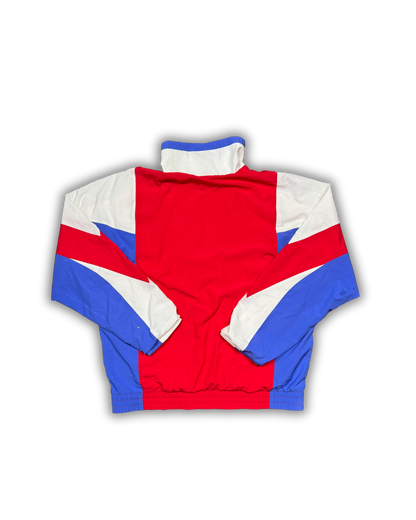 Vintage Lacoste Windbreaker Jacket – Red, White & Blue (90s Retro Style)